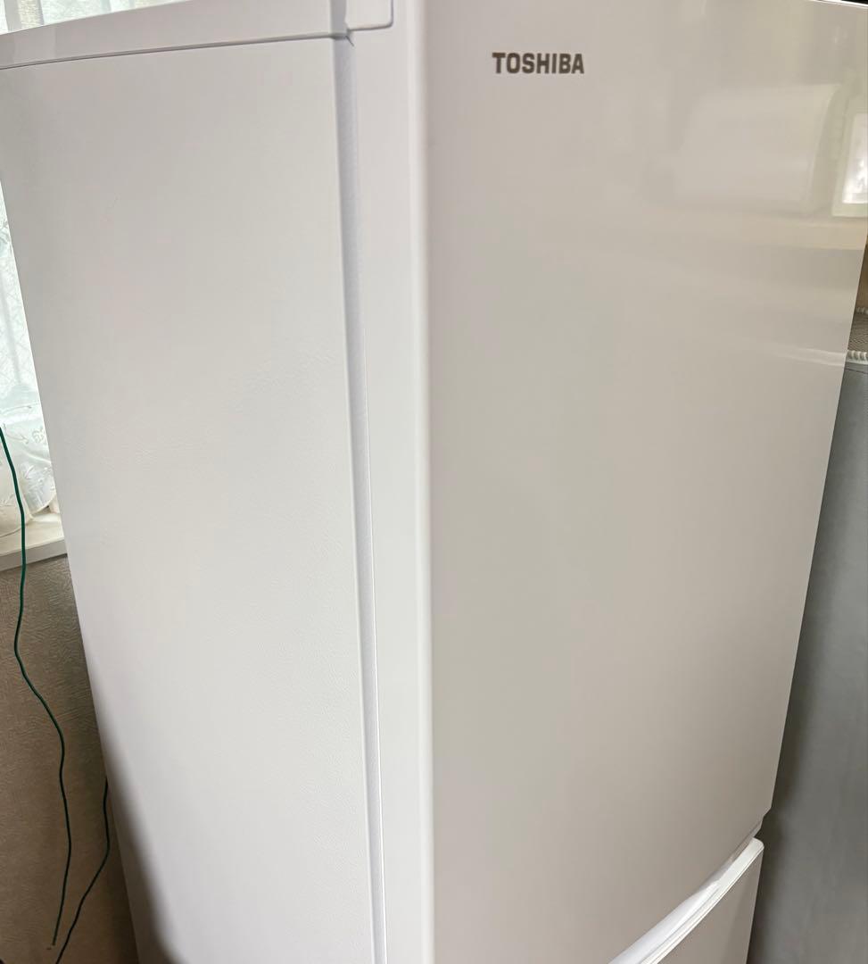 TOSHIBA冷蔵庫　GR-W15BS 153L 超美品　2025年製 ホワイト