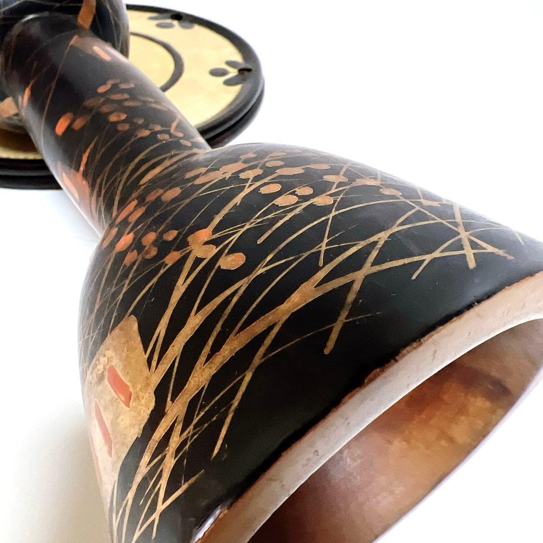 鼓　蒔絵　小鼓　胴　和楽器　漆塗り　伝統芸能　能 歌舞伎　金彩