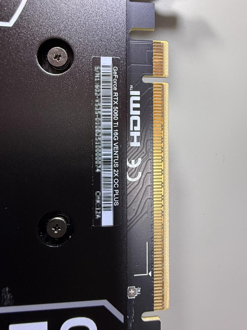 ※最終値下げ※　MSI RTX 5060 Ti 16G VENTUS OC