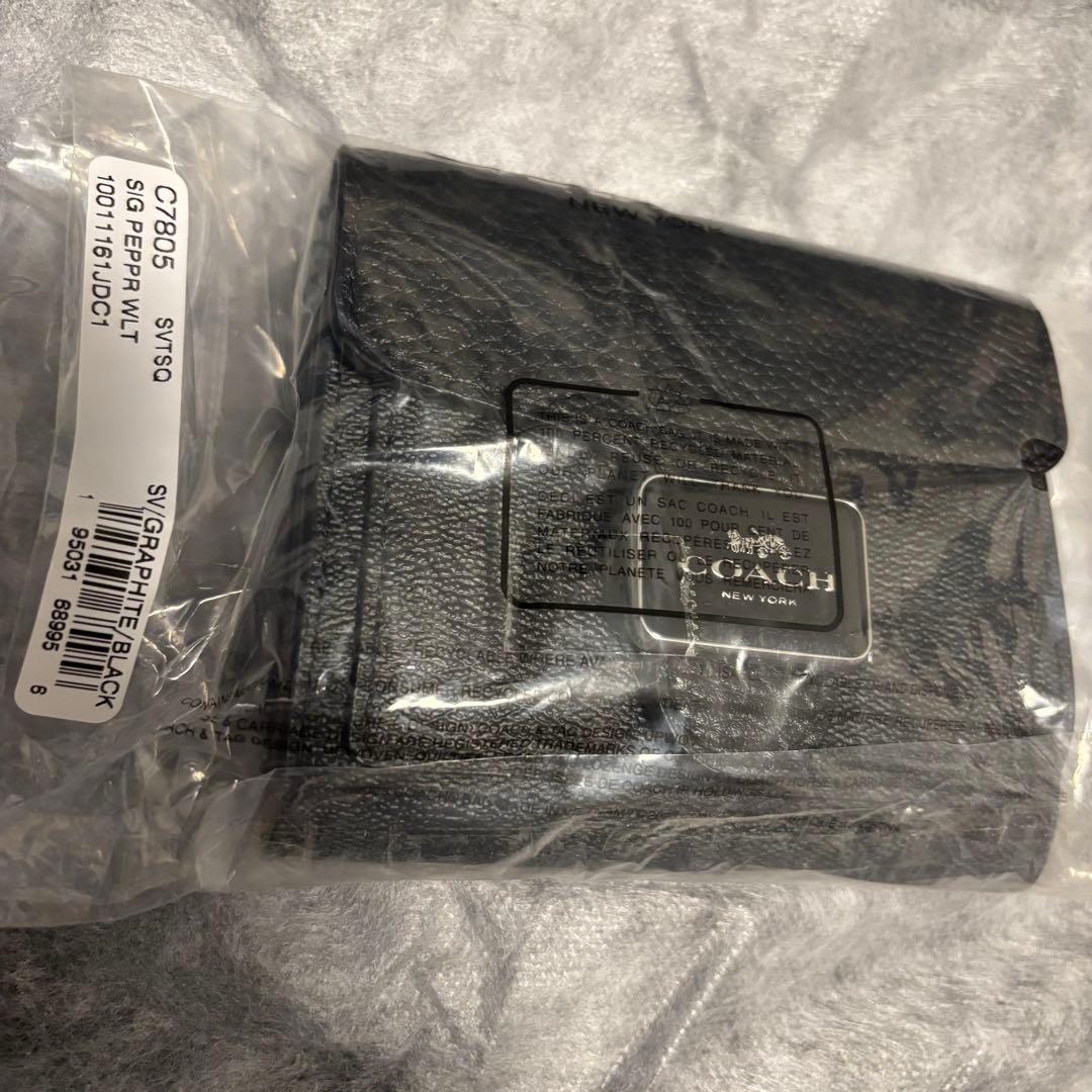 【タイムセール】新品未使用 COACH コーチ 二つ折り財布