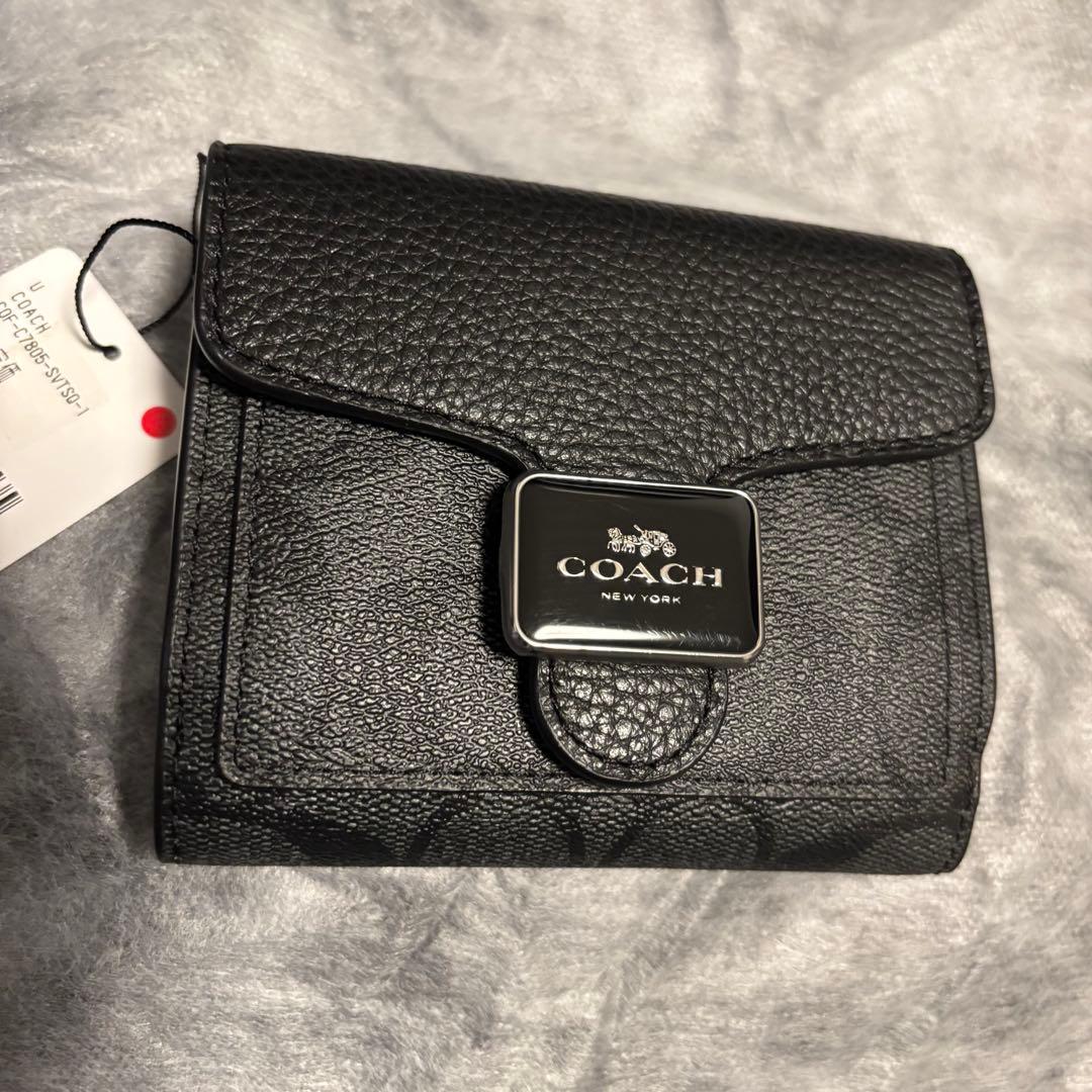 【タイムセール】新品未使用 COACH コーチ 二つ折り財布