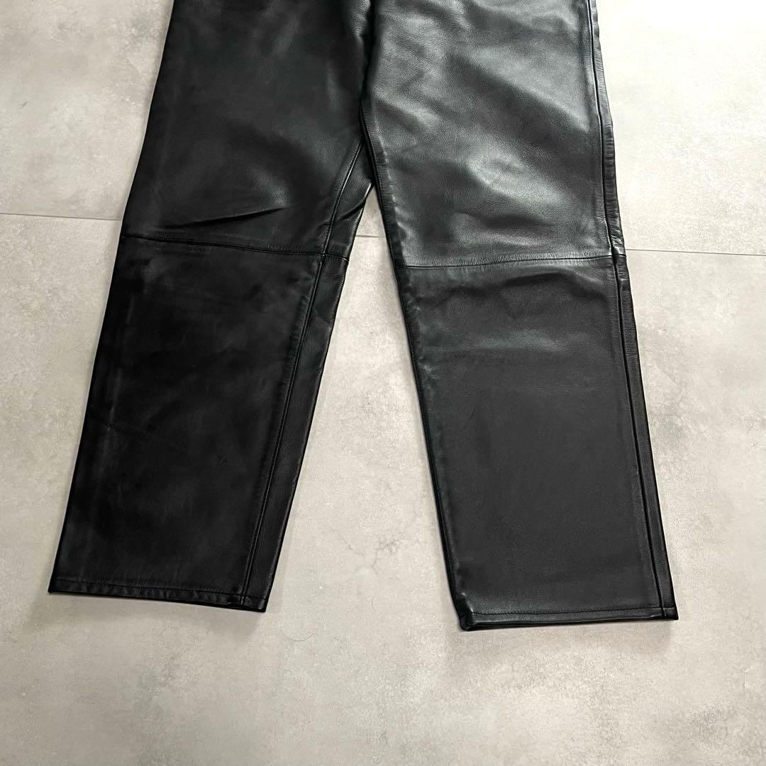 極美品 EDIFICE LA BOUCLE レザーパンツ 【高級/質感抜群】