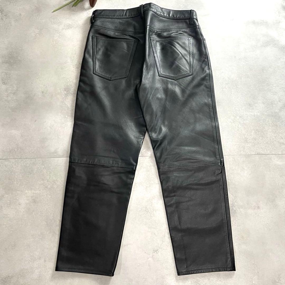 極美品 EDIFICE LA BOUCLE レザーパンツ 【高級/質感抜群】