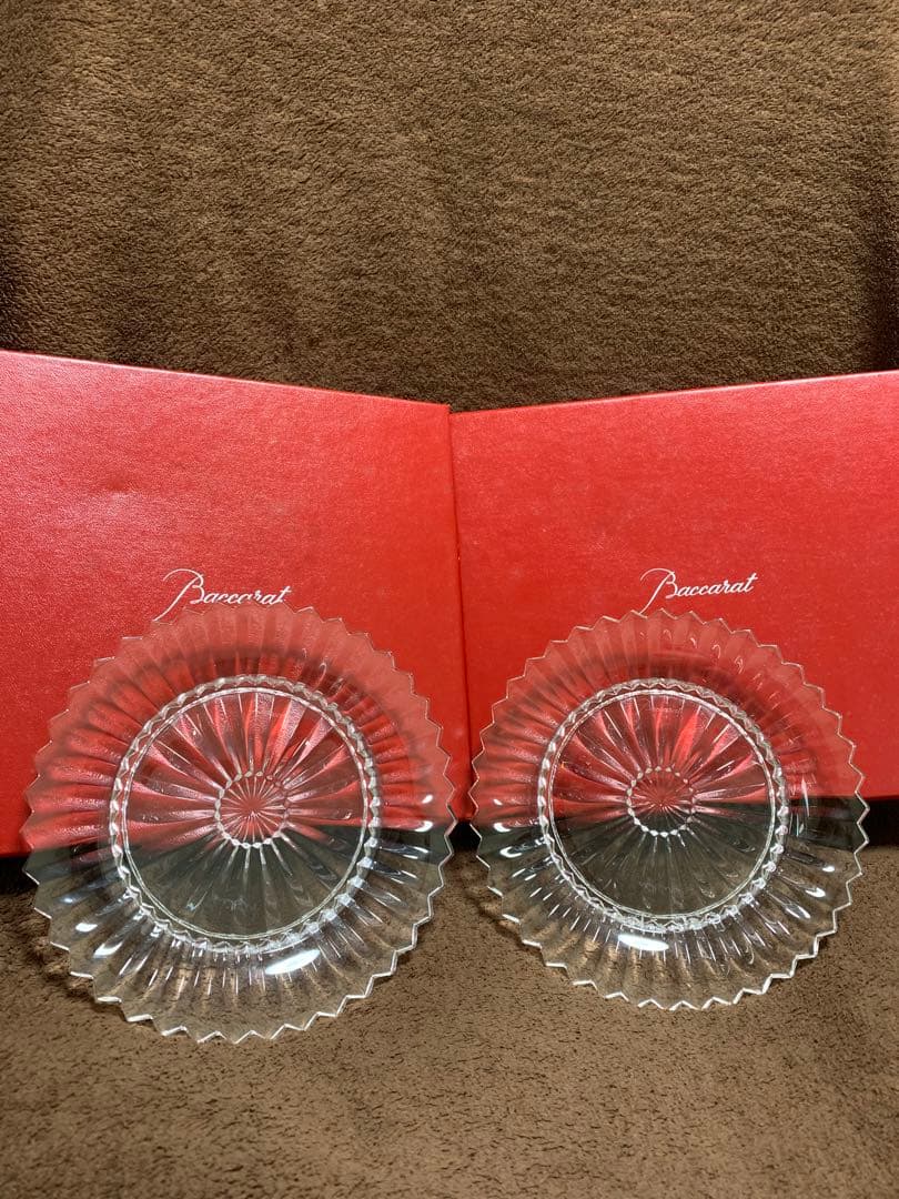 Baccarat 皿 2枚セット　直径16cm