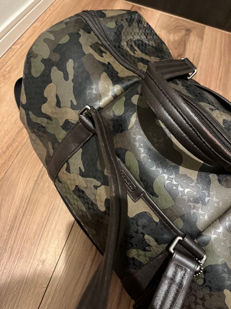 希少　COACH コーチ　迷彩デザイン ボストンバッグ