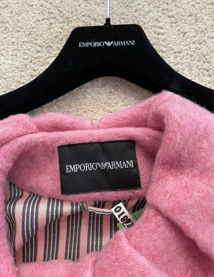EMPORIO ARMANI ピンク ロングコート