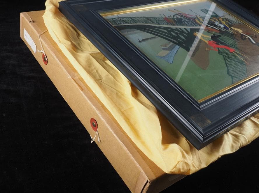 真作 丸山勝三 肉筆 油彩 F6号 額装品 高島屋