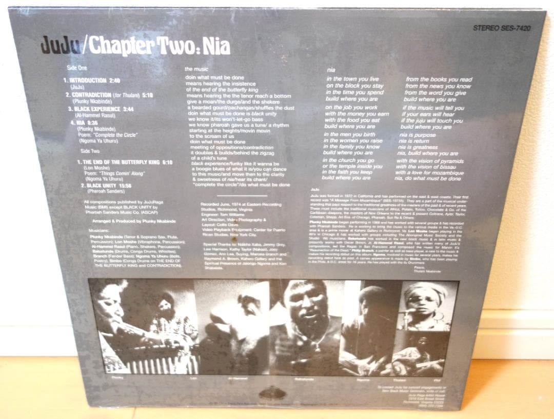 未開封新品LP Oneness Of Juju Chapter Two: Nia