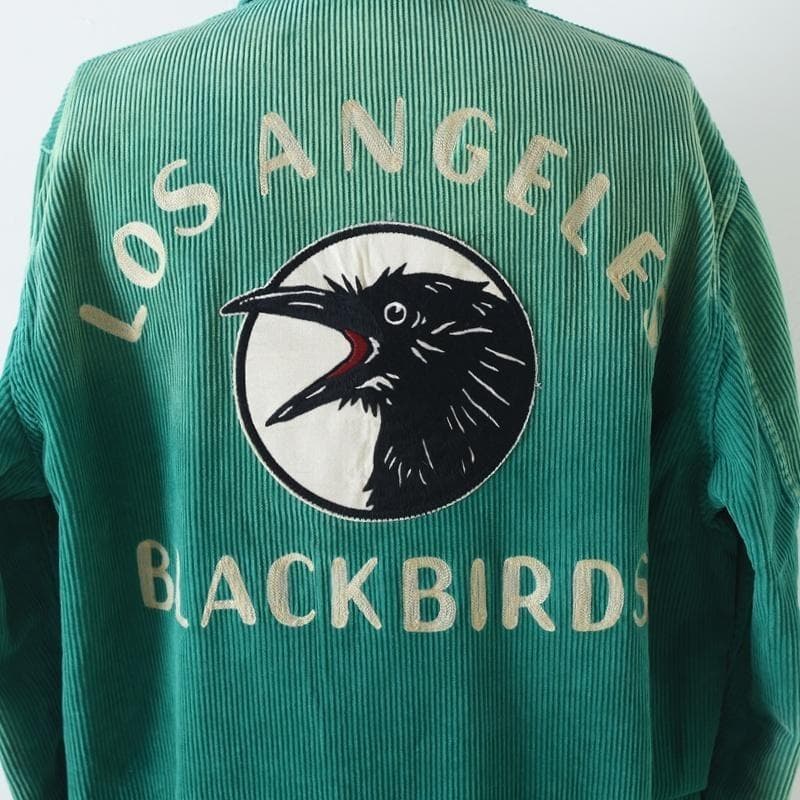 ジャケット・アウター OLD CROW BLACKBIRDS SPORTS JACKET GREEN
