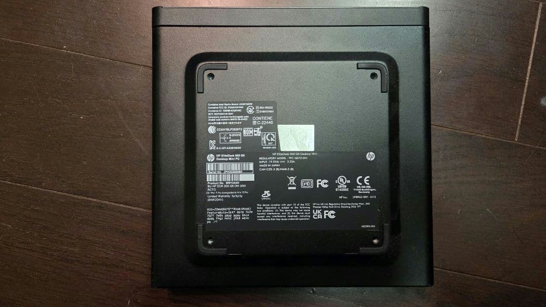 ミニPC HP EliteDesk 800 G6 Desktop Mini PC