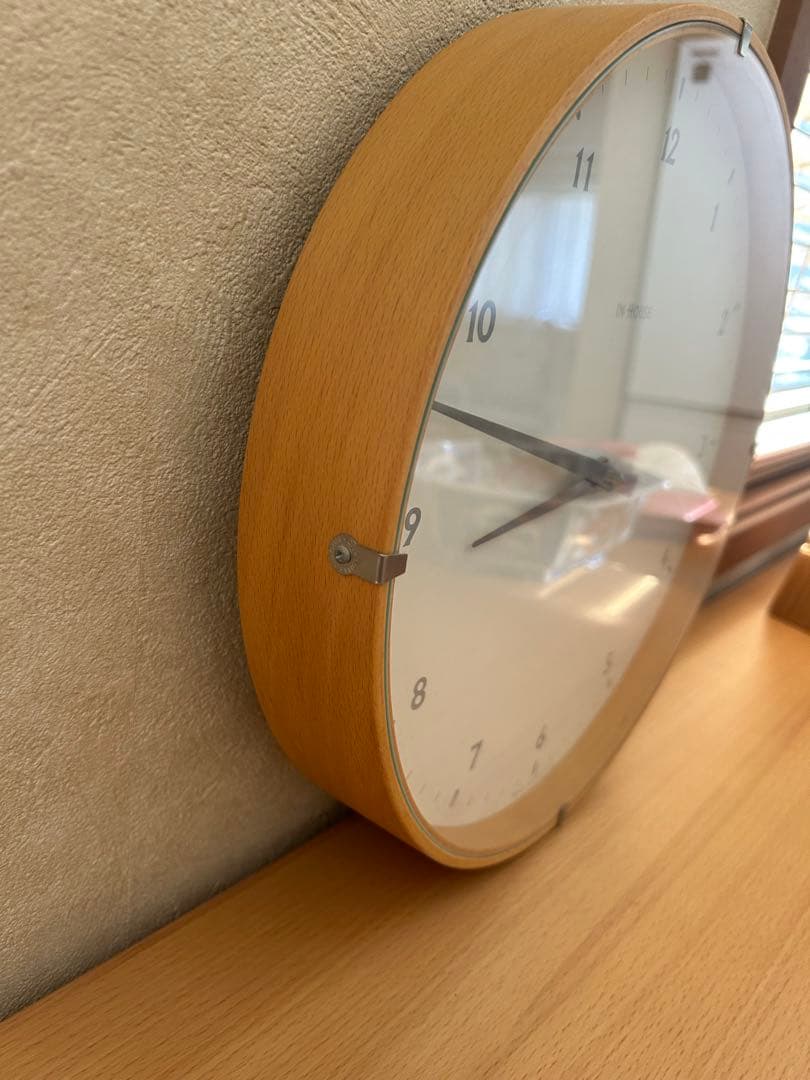 わっしょいです 英国 IN HOUSE 壁掛け時計 30cm