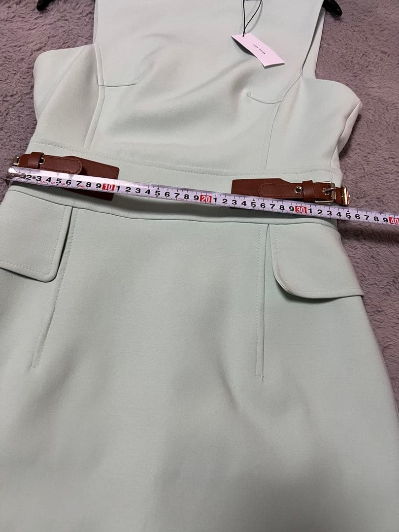 新品タグ付 Karen Millen ワンピース ミントグリーン 日本サイズM