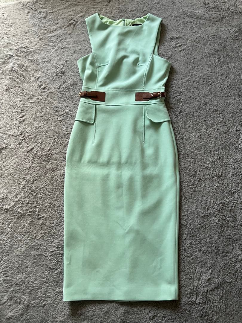新品タグ付 Karen Millen ワンピース ミントグリーン 日本サイズM