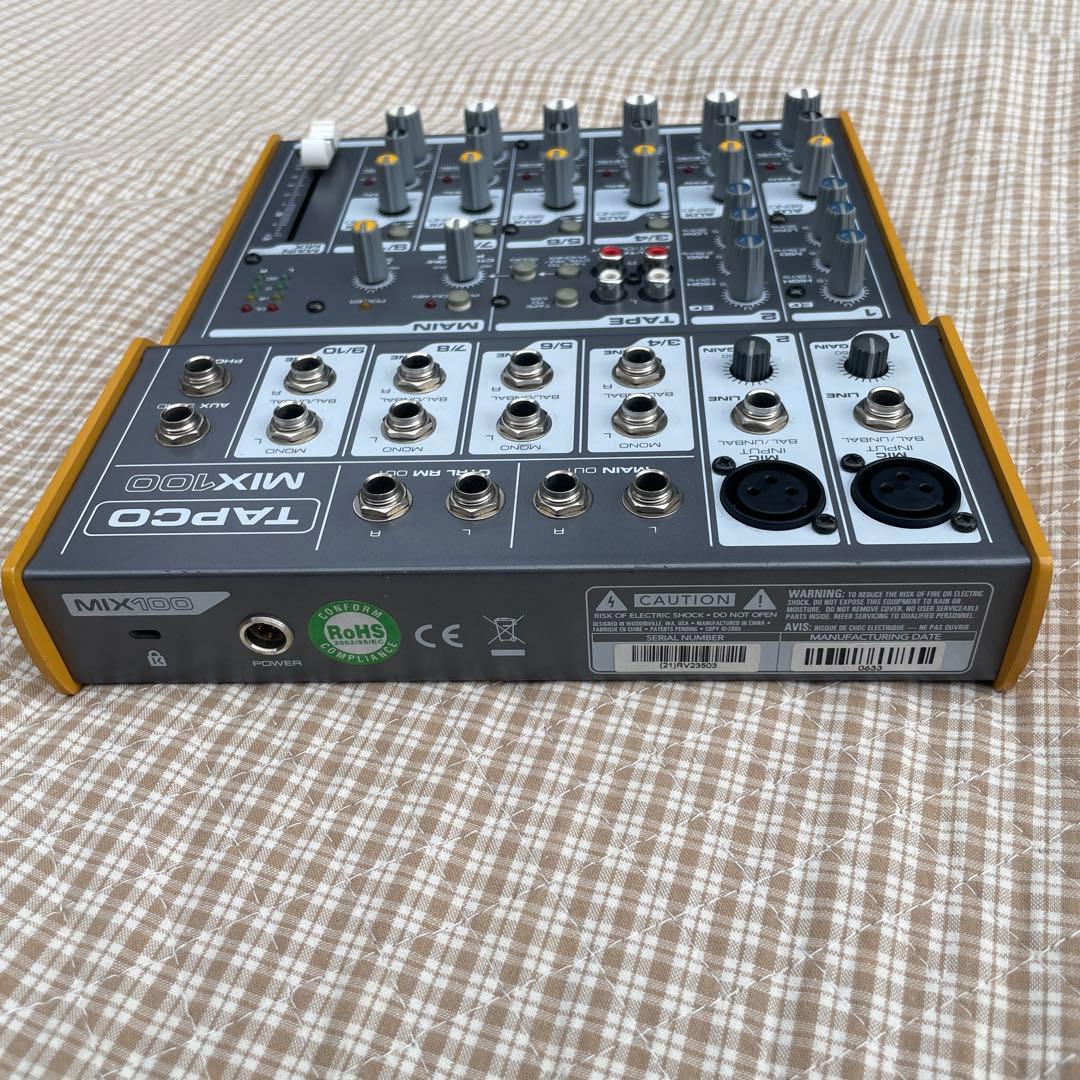 TAPCO MIX100 アナログミキサー ガリなし アダプター難あり