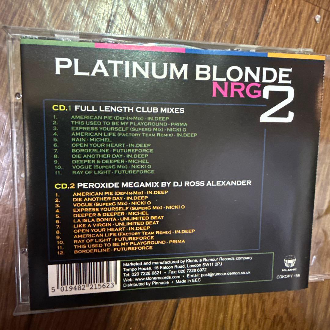 MADONNA＊PLATINUM BLOND NRG 2(2枚組)新品同様！