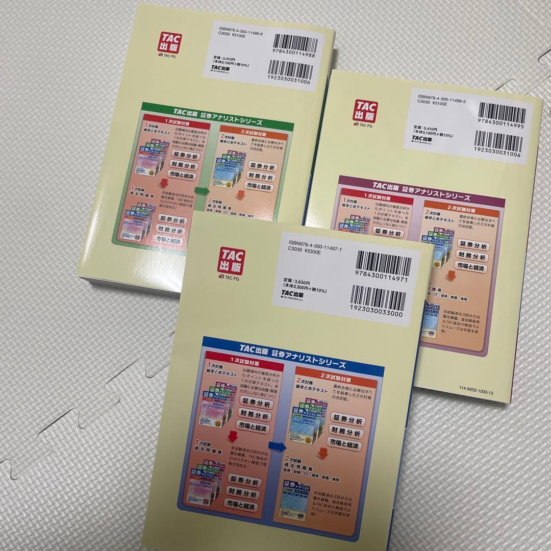 2025年試験対策 証券アナリスト2次対策総まとめテキスト 3冊セット