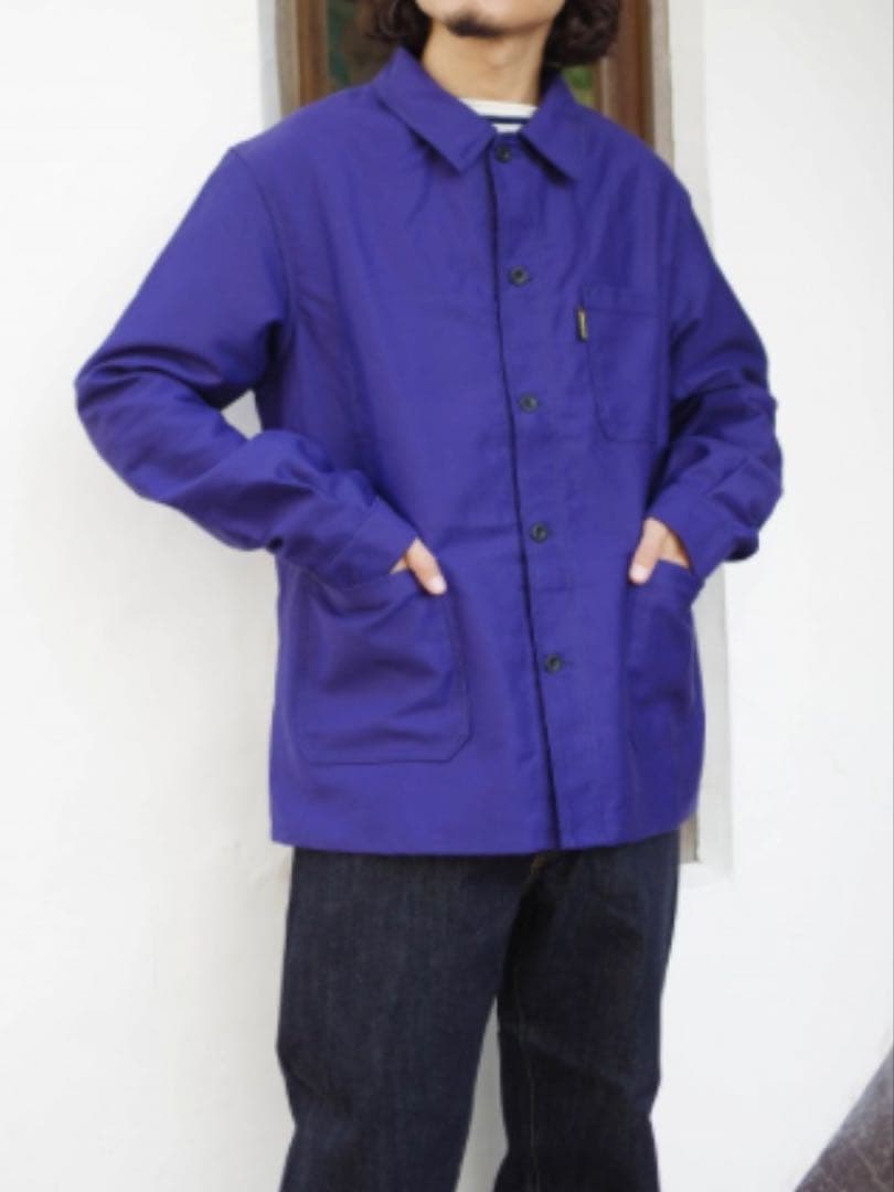 LABOUREUR カバーオール　ネイビー　L