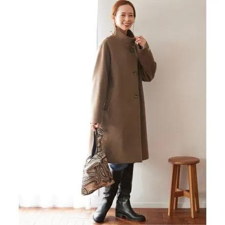 美品 ジャーナルスタンダードレリューム LANA WOOL140 スタンドコート