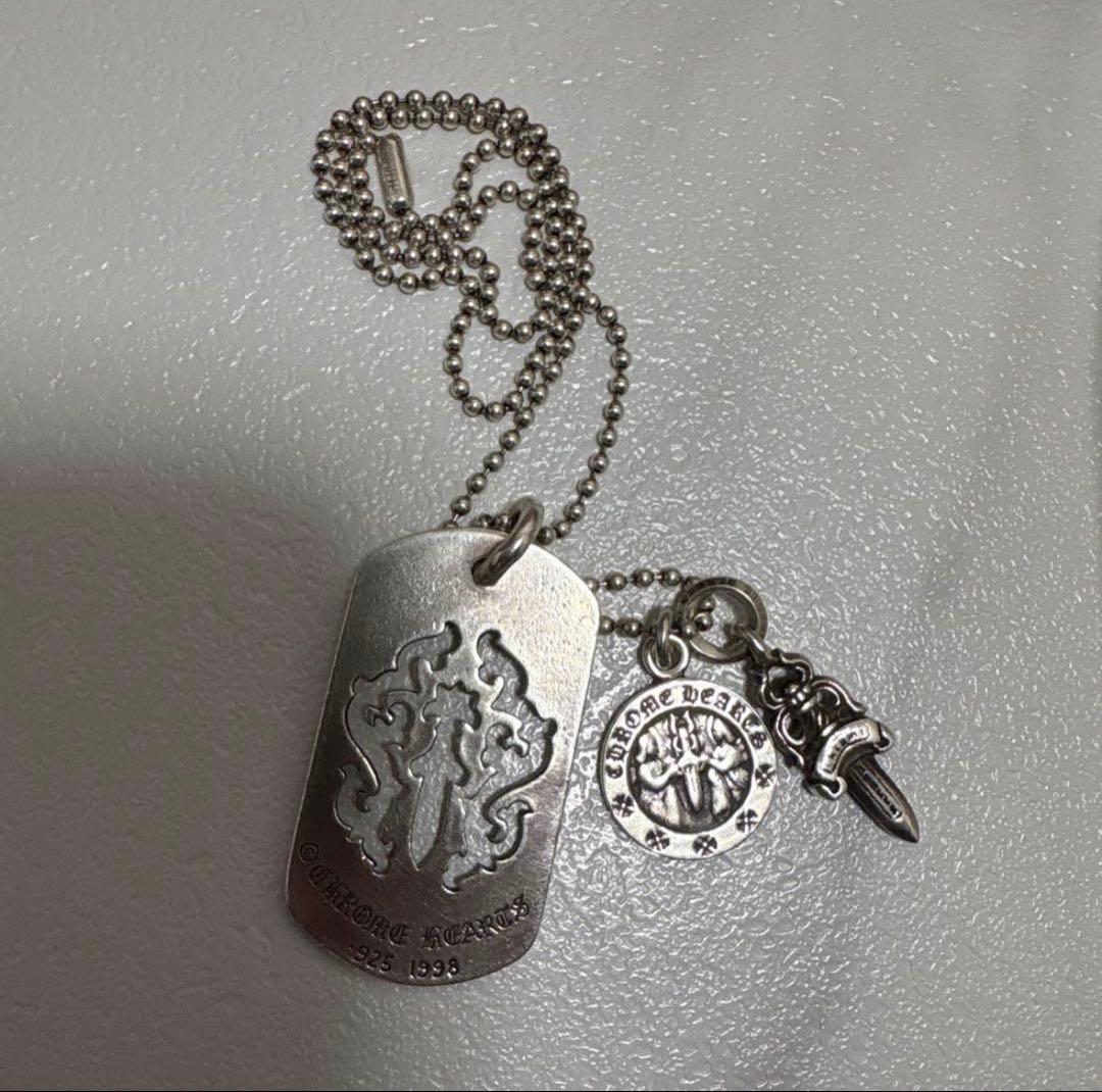 s*a様 Chrome Hearts ダガー エンジェルメダル ネックレス セッ