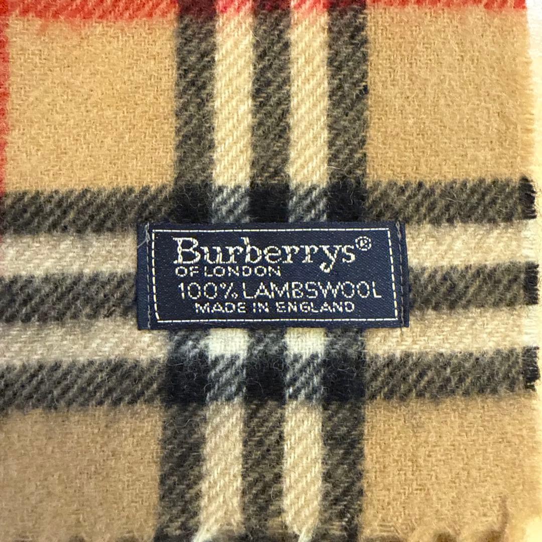 バーバリー/BURBERRY ラムウール 100% マフラー ノバチェック