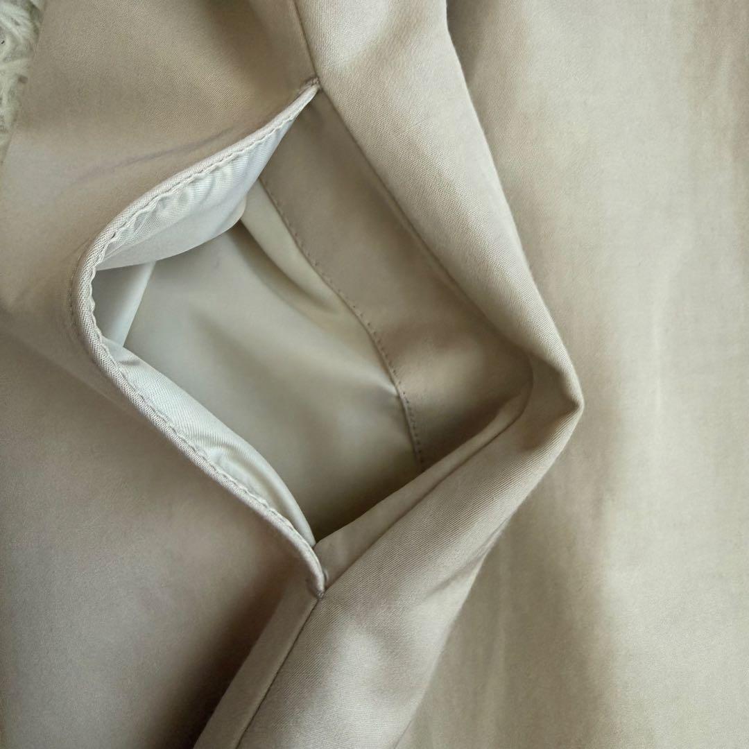 24SS Spick and Span C/Cu ノーカラートレンチコート M