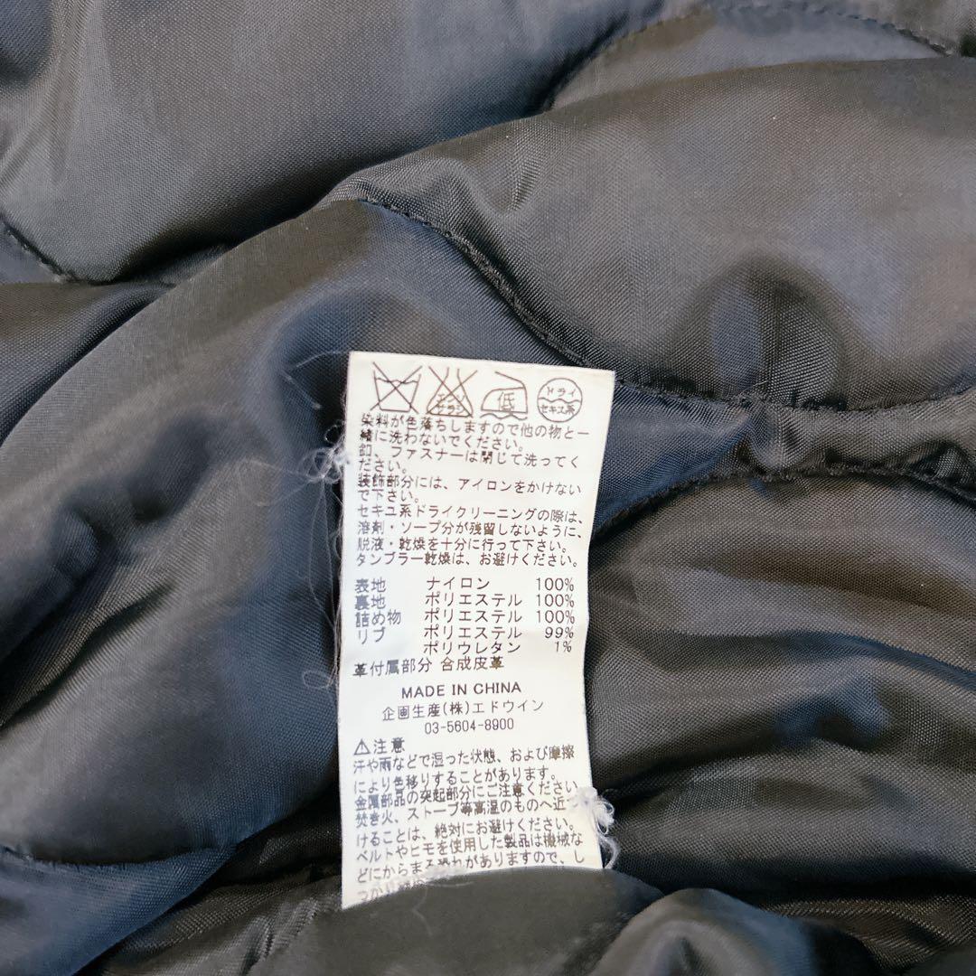 美品 アルファ MA-1 2WAY アウター フード 中綿 人気モデル L 黒