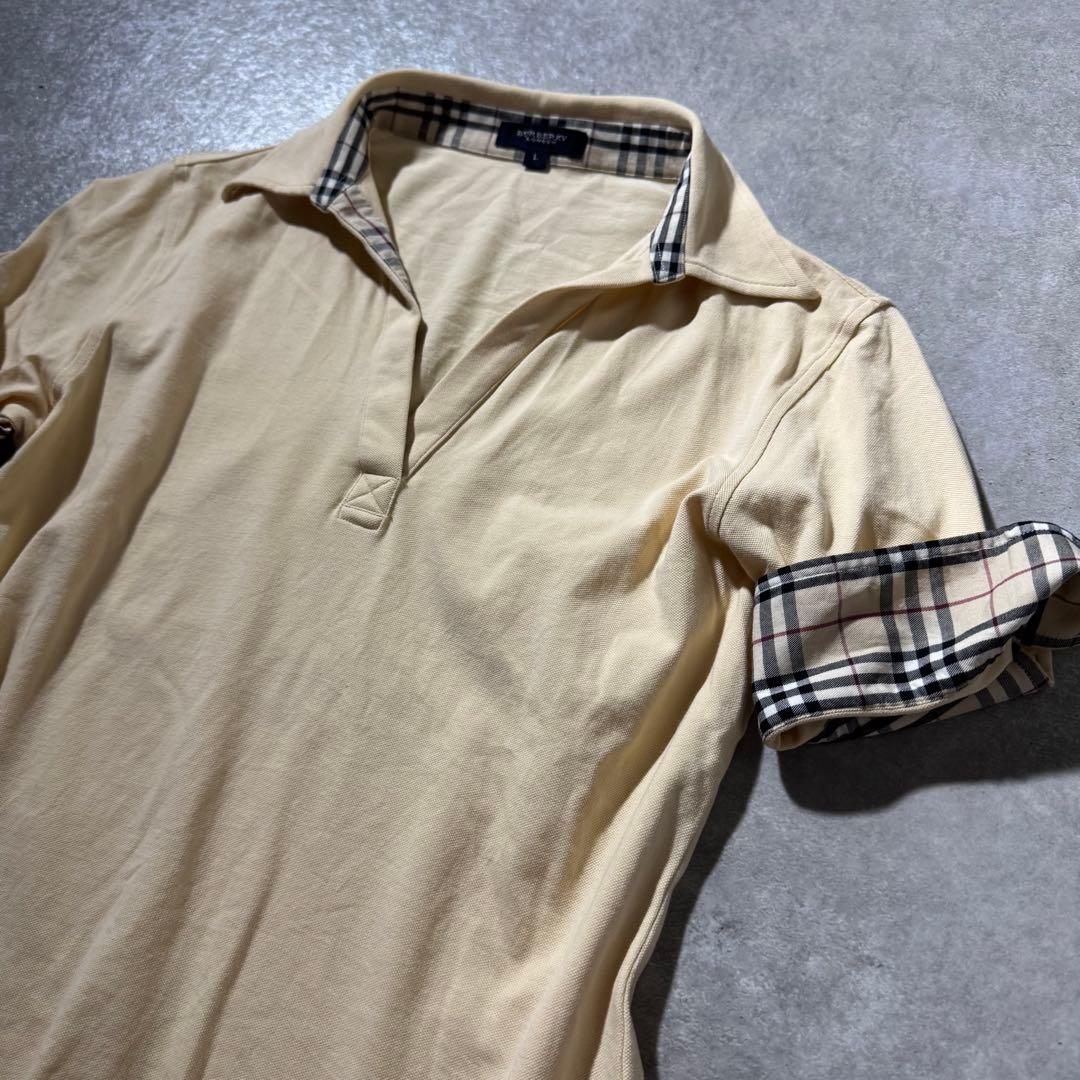 00s BURBERRY バーバリー ピチ ポロシャツ y2k平成ギャルNANA