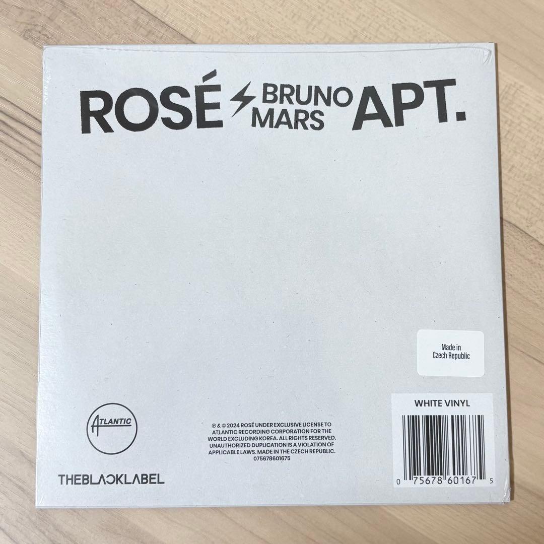 新品 ロゼ ブルーノマーズ APT. 7インチ レコード ホワイト