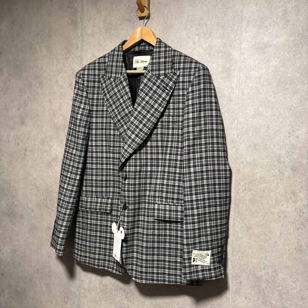 HARRY LAMBERT ZARA X DISNEYチェック柄スーツブレザー