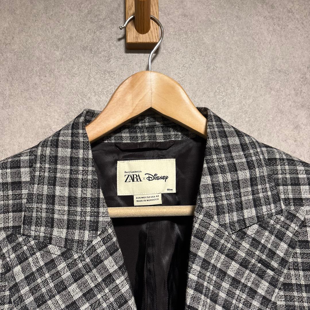 HARRY LAMBERT ZARA X DISNEYチェック柄スーツブレザー
