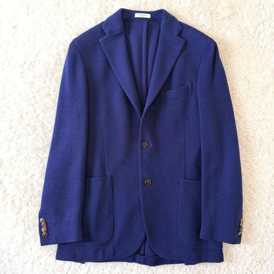 超上質　超美品　ボリオリ　Kジャケット　ネイビー　48 イタリア製　ウール
