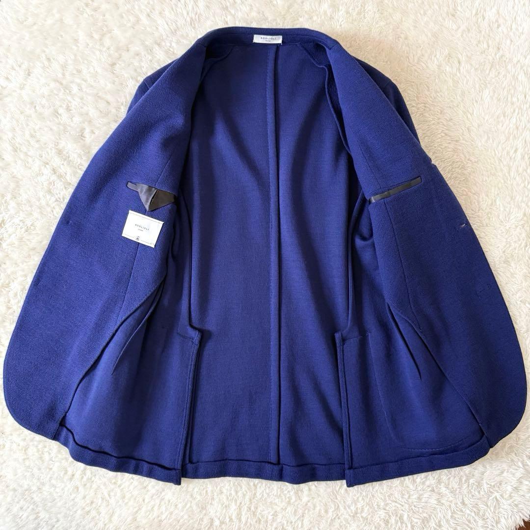 超上質　超美品　ボリオリ　Kジャケット　ネイビー　48 イタリア製　ウール