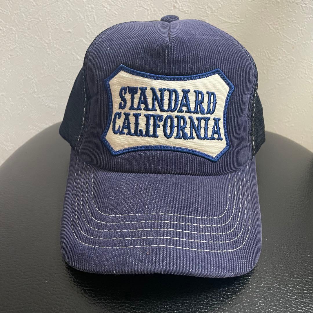スタンダードカリフォルニア メッシュキャップ ネイビーコーデュロイ