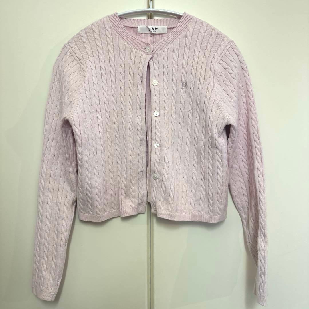 トップス Her lip to Essential Cable Knit Set