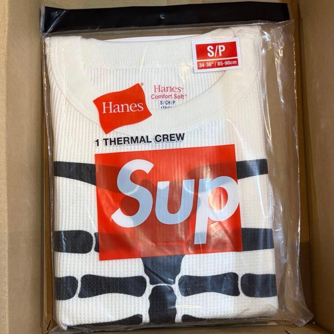トップス Supreme x Hanes Bones Thermal Crew