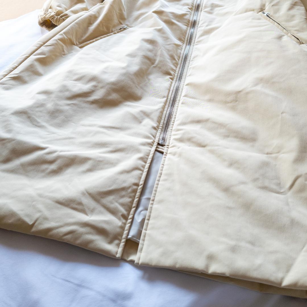 【新品タグ付】Spick&Span　中綿ボリューム袖ロング　春コート　イエロー