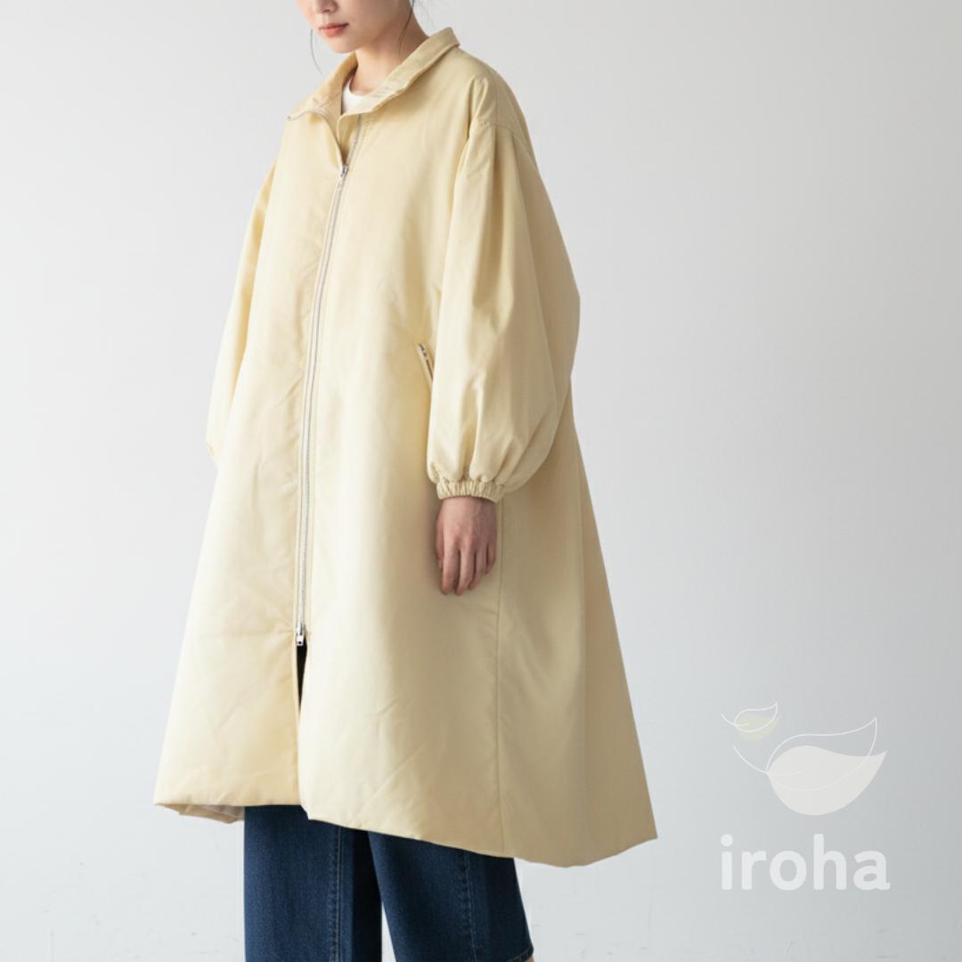【新品タグ付】Spick&Span　中綿ボリューム袖ロング　春コート　イエロー