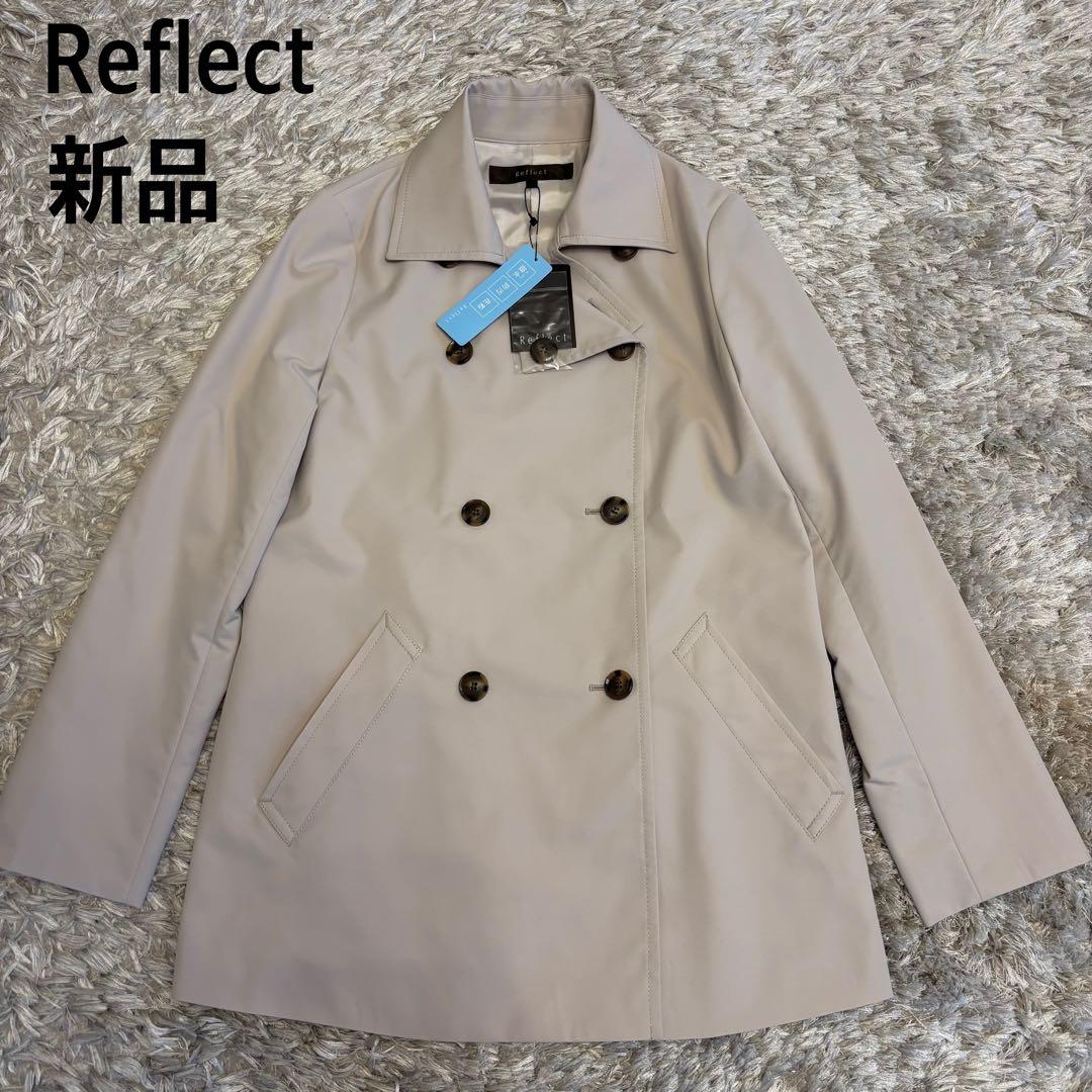 ★新品★洗える トレンチコート 春コート ミドル丈 撥水 ライトベージュ