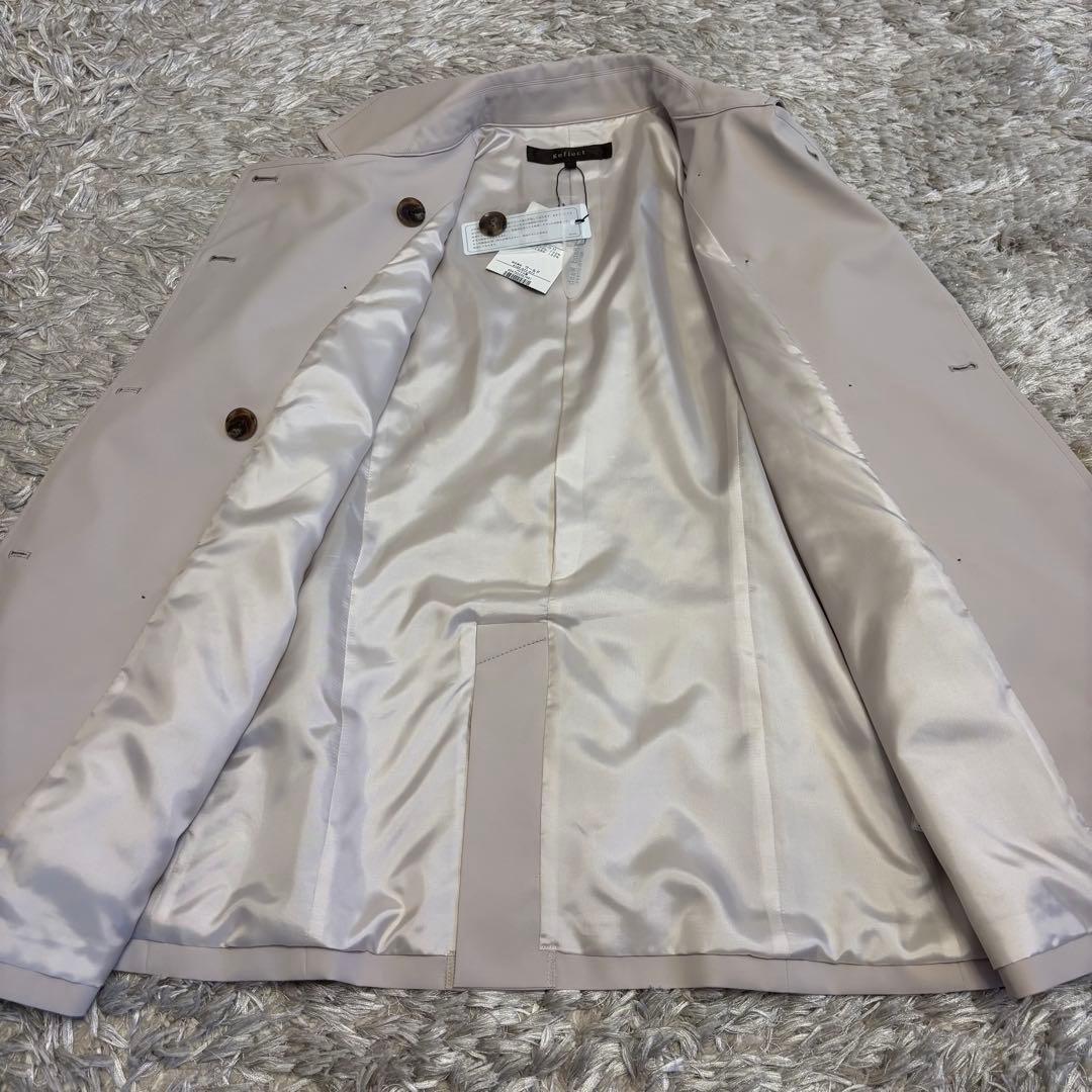 ★新品★洗える トレンチコート 春コート ミドル丈 撥水 ライトベージュ