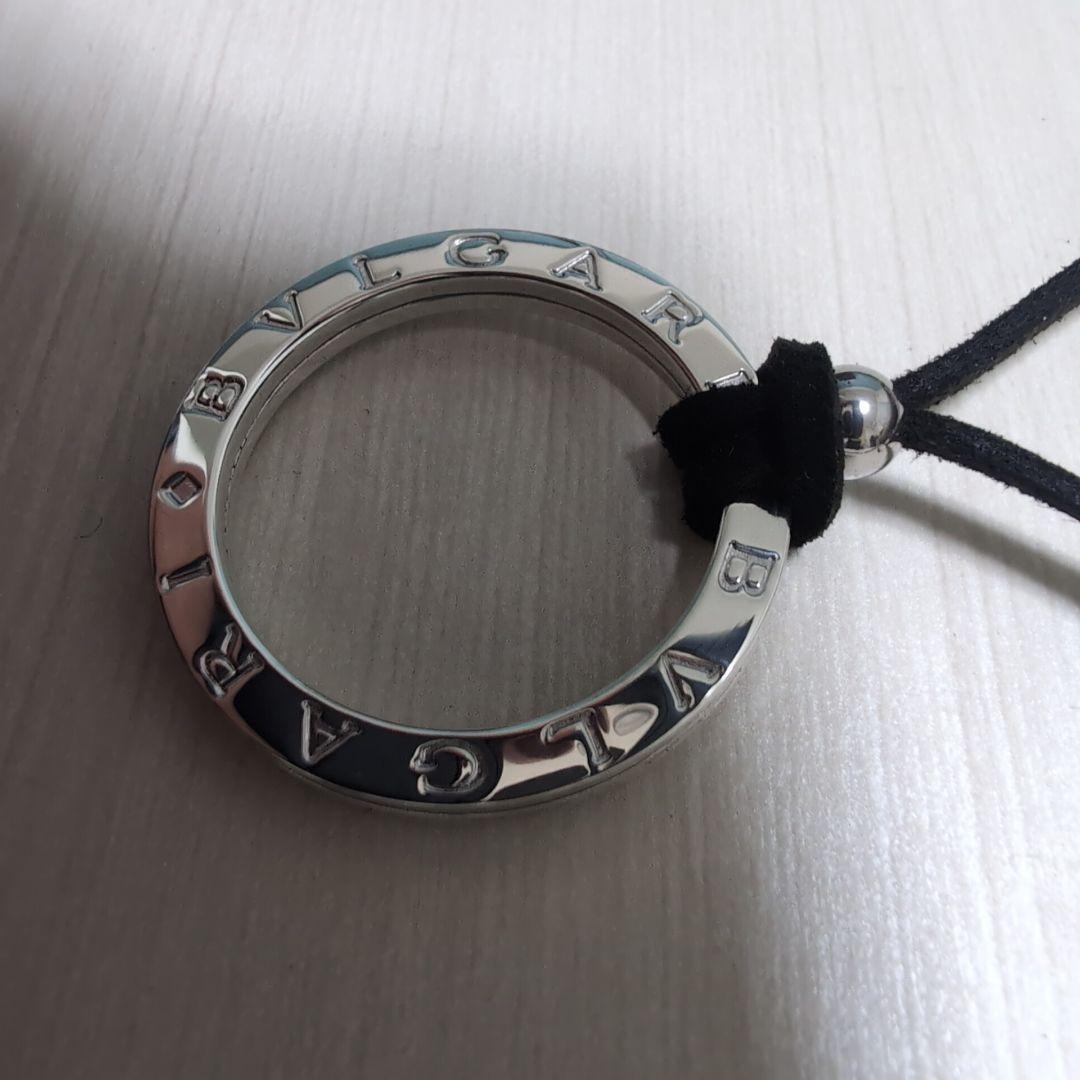 極美品 BVLGARI ブルガリシルバー キーリング チョーカー付 ネックレス