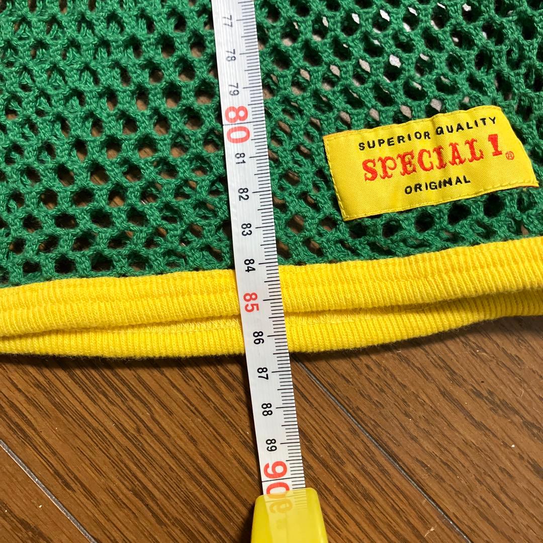 SPECIAL1メッシュタンクトップ グリーン/イエロー