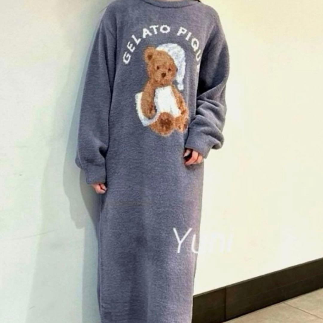 専用♡正規品♡GOOD NIGHT BEAR ジャガードワンピース♡ネイビー