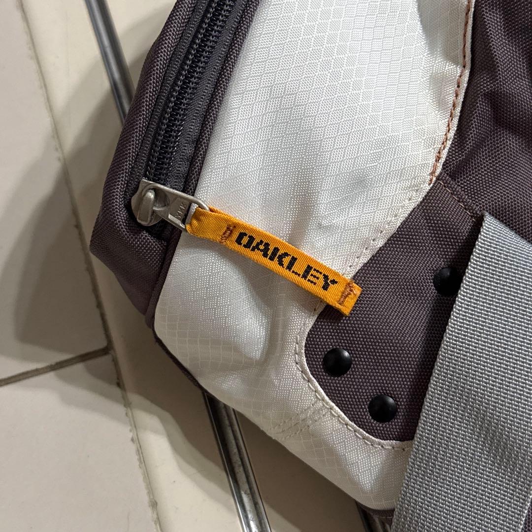 2000's OAKLEY Boston bag バイカラー y2k 刺繍