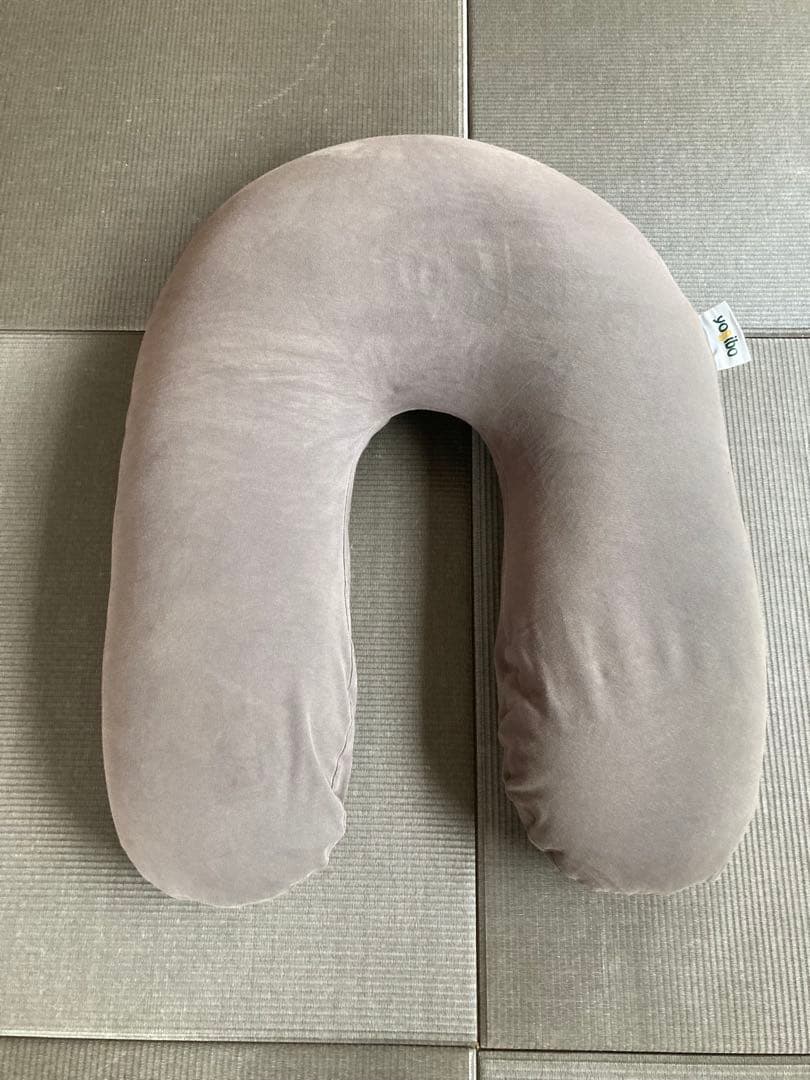 美品Yogibo U字型クッション グレー　ヨギボー　サポート