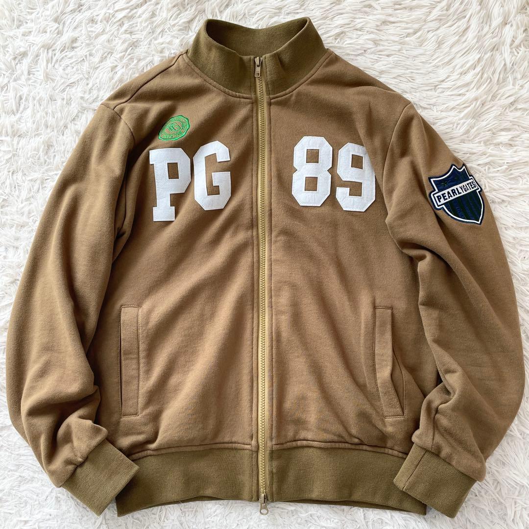 XLサイズ PEARLY GATES トラックジャケット ロゴワッペン カーキ
