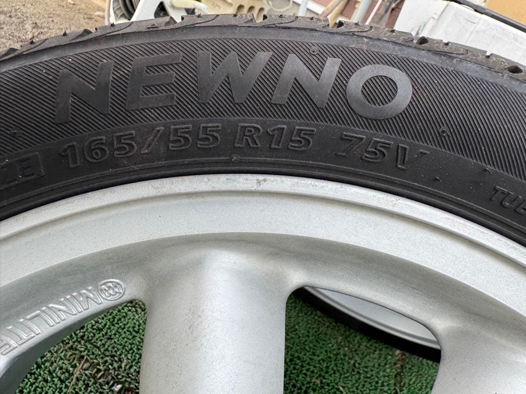 ミニライト15インチ　BSニューノ165/55R15 ４本