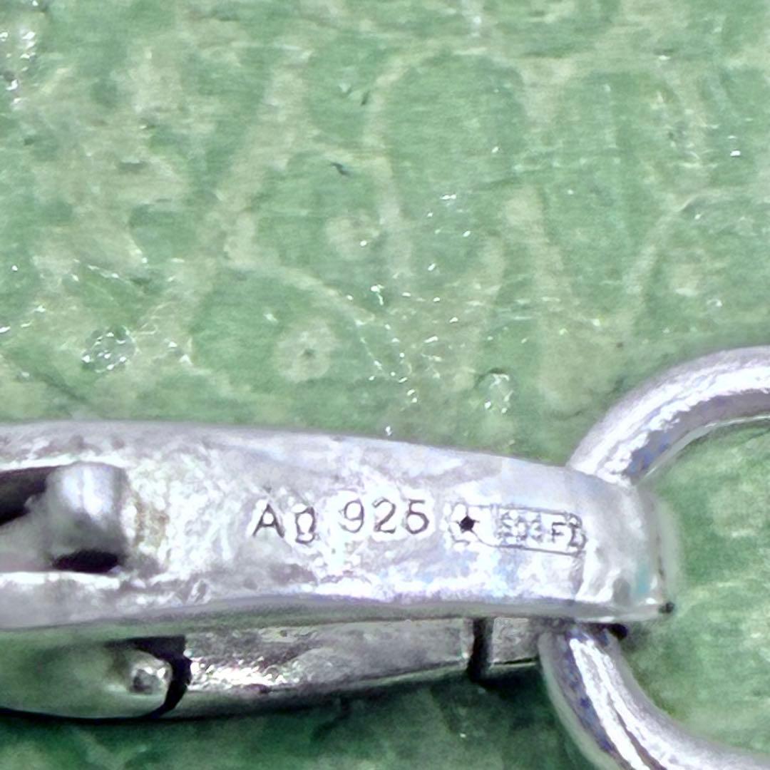 【50cm】グッチ　あずきチェーンのみ　ネックレス　シルバー　幅3.6mm