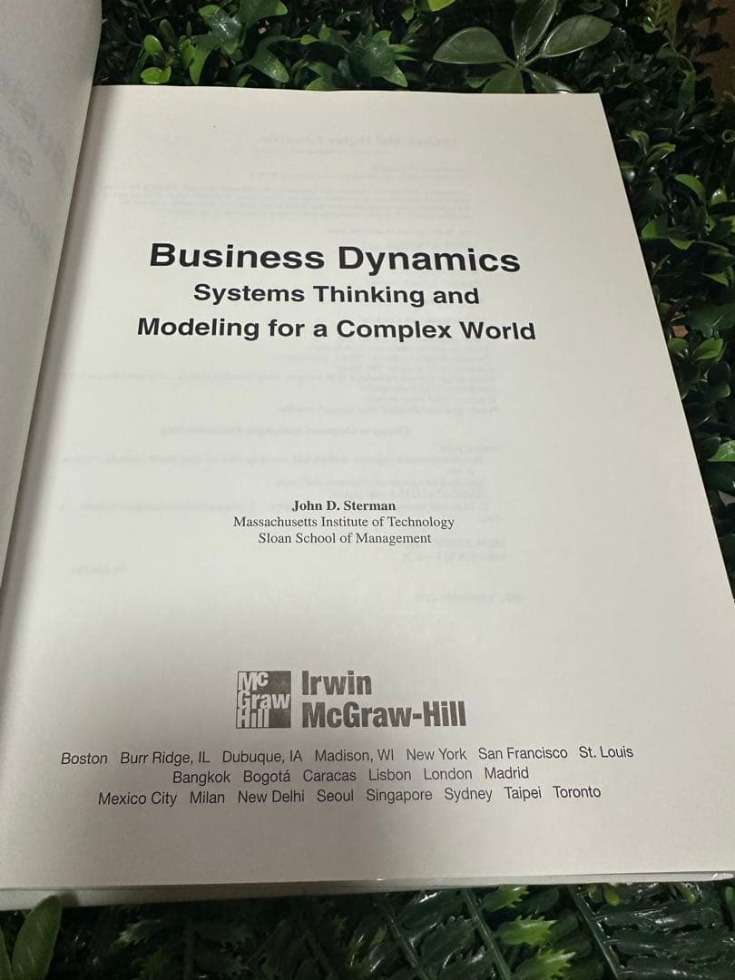 ビジネス・経済 Business Dynamics John D. Sterman