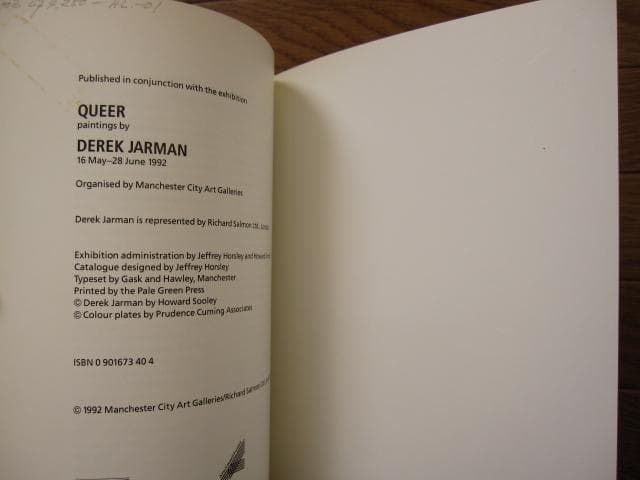 QUEER : DEREK JARMAN　 デレク・ジャーマン