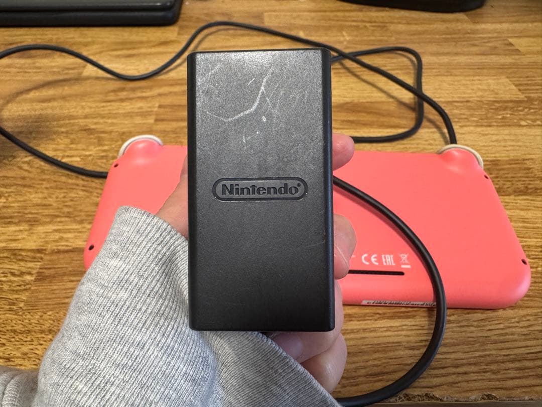 【充電器付】Nintendo Switch Lite ピンク ACアダプター付き